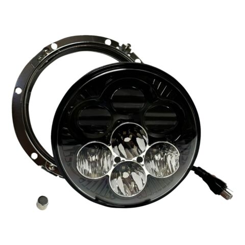 Custom Dynamics 7" Color Changing Shark Demon Headlight For Harley 1994-2016