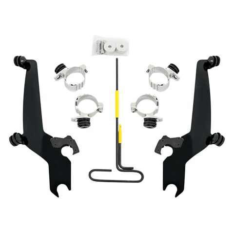 Memphis Shades Metric Sportshield Trigger-Lock Mount Kit Honda VT1300CR Stateline 2010-2016 Black [Open Box]