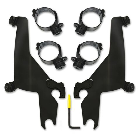 Memphis Shades Sportshield Trigger-Lock Mount Kit For Harley Softail FLSB 2018-2021 Black [Open Box]