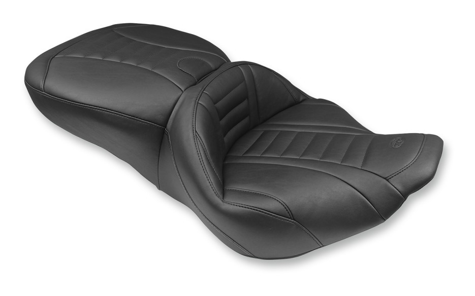 Mustang Super Touring Deluxe Seat For Harley Road King / Street Glide 1997-2007