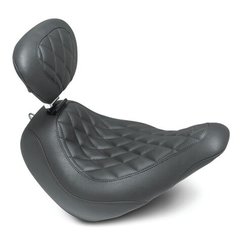 Mustang Wide Tripper Diamond Solo Seat For Harley Softail FXLR / FLSB 2018-2026