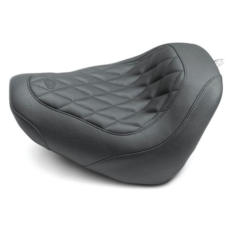 Mustang Wide Tripper Diamond Solo Seat For Harley Softail Fat Bob 2018-2023