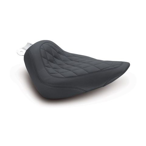 Mustang Wide Tripper Diamond Solo Seat For Harley Softail 2000-2015