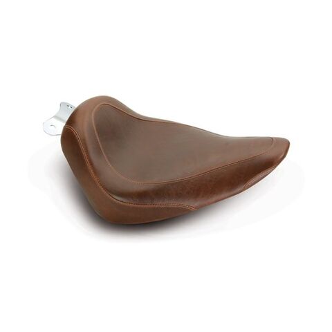 Mustang Wide Tripper Smooth Solo Seat For Harley Softail 2000-2015