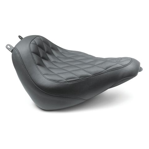 Mustang Wide Tripper Diamond Solo Seat For Harley