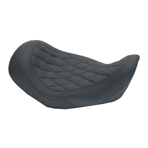 Mustang Wide Tripper Diamond Solo Seat For Harley Dyna 2006-2017