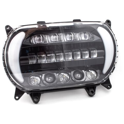 Letric Lighting Co. Sharktooth LED Headlamp w/ Switchback Turn Signals For Harley Road Glide 2015-2025 [Open Box]