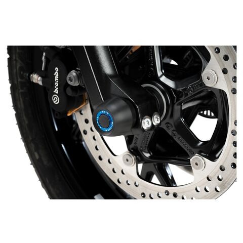 Puig PHB19 Front Axle Sliders Triumph Street Cup / Scrambler / Street Triple S Black [Open Box]