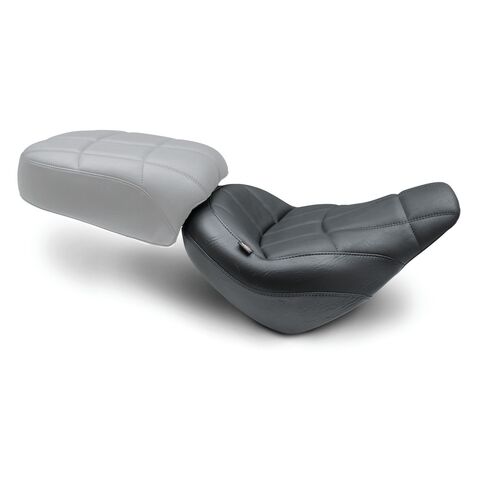 Mustang Standard Touring Cube Stitch Solo Seat For Harley Softail Street Bob 2018-2025