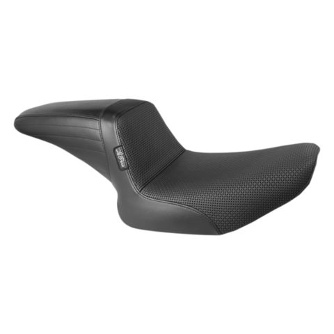 Le Pera Kickflip Basket Weave Seat For Harley FXR 1982-1994