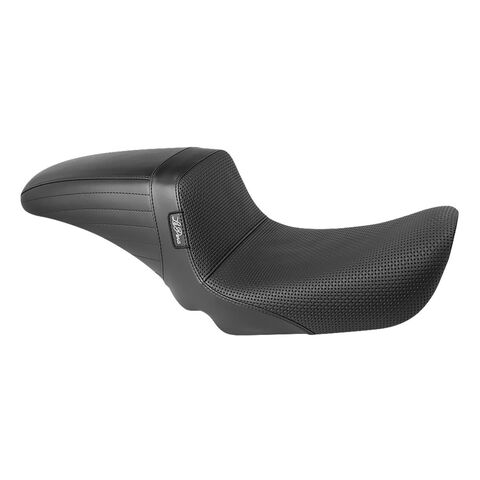 Le Pera Kickflip Basket Weave Seat For Harley FXD 1996-2003