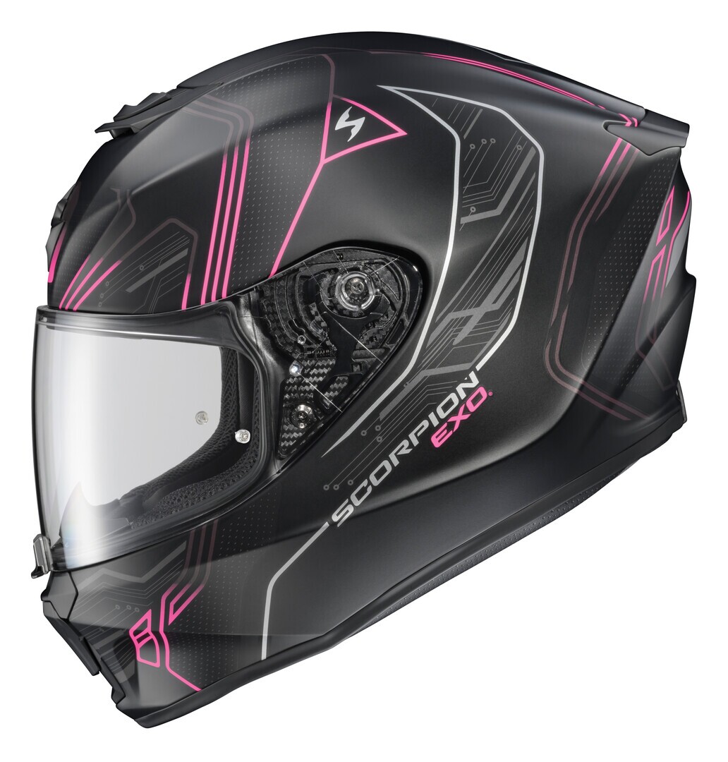 pink scorpion helmet round Scorpion EXO-R330 Bendr Helmet
