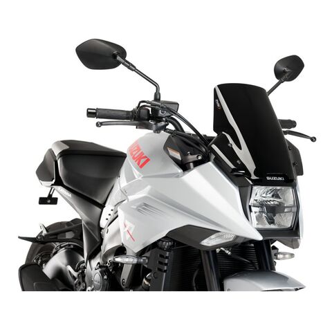 Puig Touring Windscreen Suzuki Katana 2020-2024 Black [Previously Installed]