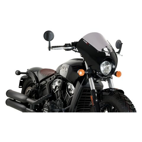 Puig Dark Night Semi-Fairing Indian Scout Bobber 2018-2024