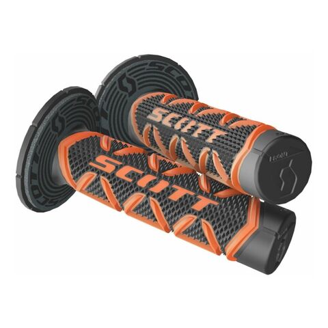 Renthal Comfort Ergo Diamond Dual Compound Grips – Soft/Firm Black/Grey For MX