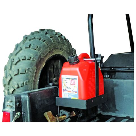 Hornet Outdoors Fuel Can, Tool And Spare Tire Mount Polaris General / Ranger 2006-2025 Black [Previously Installed]