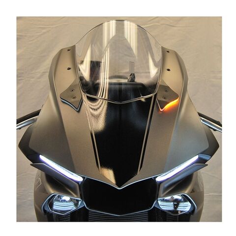 New Rage Cycles Mirror Block Off LED Turn Signals Yamaha R1 / R1M / R1S Black [Previously Installed]