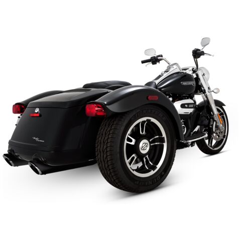 Vance & Hines Twin Slash Round Slip-On Mufflers For Harley Freewheeler / Road Glide 3 2017-2025