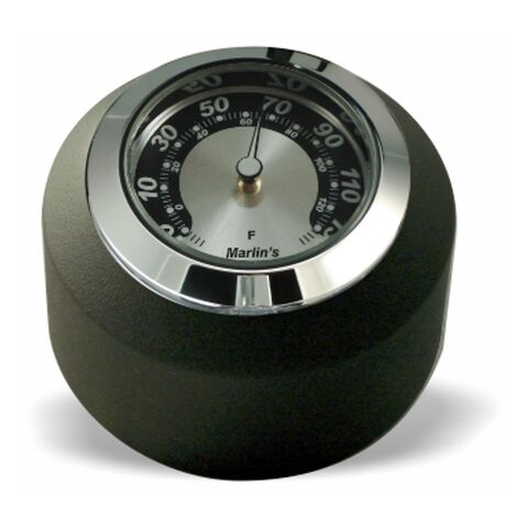 Marlin's Fork Stem Cover Clock / Thermometer For Harley Dyna / Softail / V-Rod 1984-2017