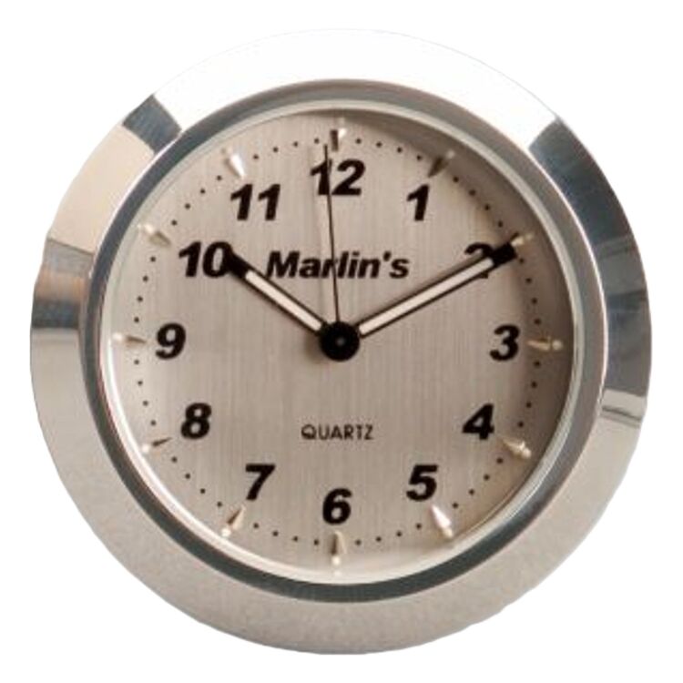 Brushed Aluminum Clock