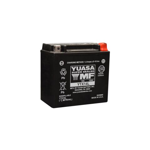 Yuasa YTX14L Factory Activated AGM Battery
