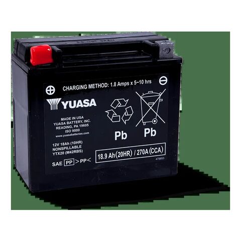 Yuasa YTX20 Factory Activated AGM Battery