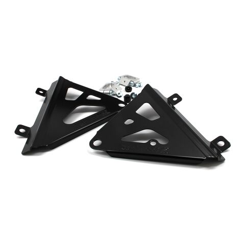 Works Connection Radiator Braces Yamaha YZ250F 2019-2023 Black / Aluminum [Previously Installed]