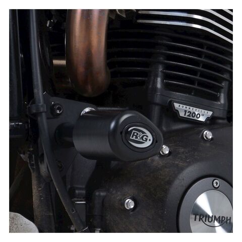 R&G Racing Aero Frame Sliders Triumph Scrambler 1200 XC / XE 2019-2020 Black [Open Box]