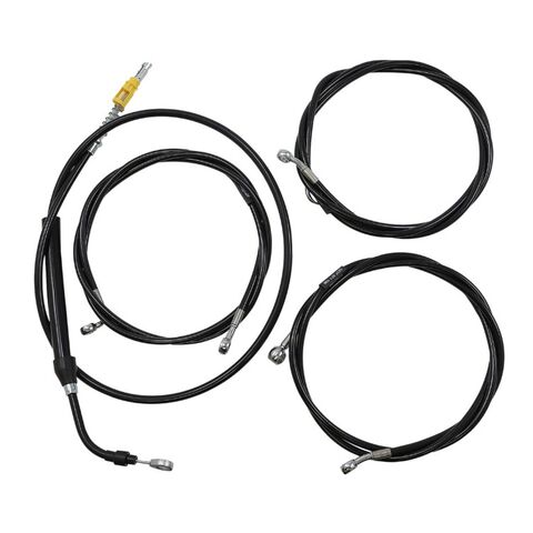 LA Choppers Handlebar Cable Brake Line And Wire Kit For Road Glide / Road King w/ ABS 2021-2025 15"-1... [Open Box]