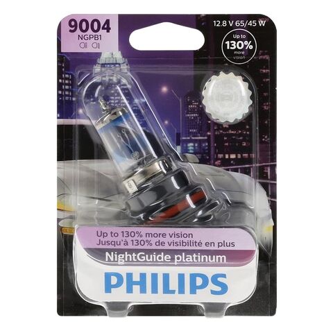 Philips Moto Vision Night Guide Platinum 9004 Headlight Bulb