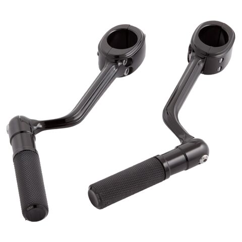 Arlen Ness Forged Highway Pegs With Crash Bar Mounts