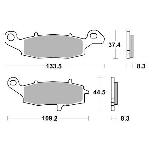 SBS HS Sintered Front Brake Pads 705HS [Open Box]