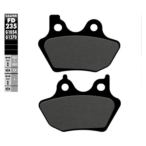 Galfer Organic 1054 Front / Rear Brake Pads For Harley 2000-2007
