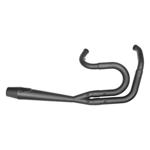 Sawicki Speed Shop Big Inch 2-Into-1 Full Length Exhaust For Harley Dyna 1991-2017 Black Ceramic / Weld... [Incomplete]