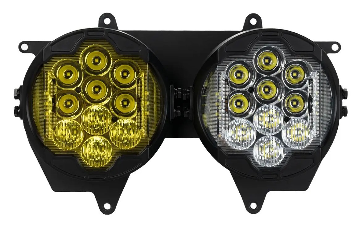 HogWorkz Sabertooth Performance LED Headlight For Harley Road