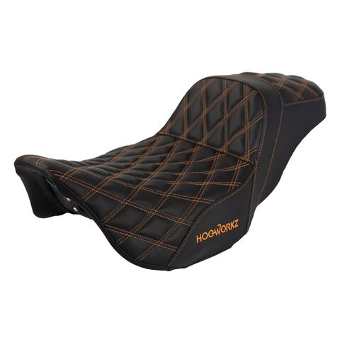 HogWorkz Rise Up Double Diamond Seat For Harley Touring 2008-2025
