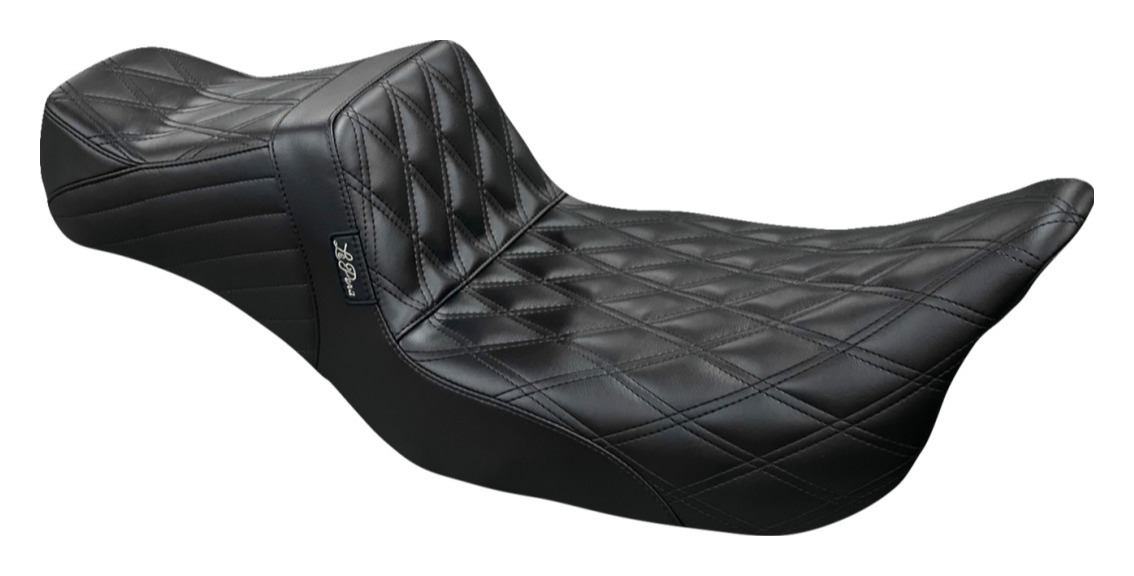 Le Pera TailWhip Double Diamond Stitch 2-Up Seat For Harley