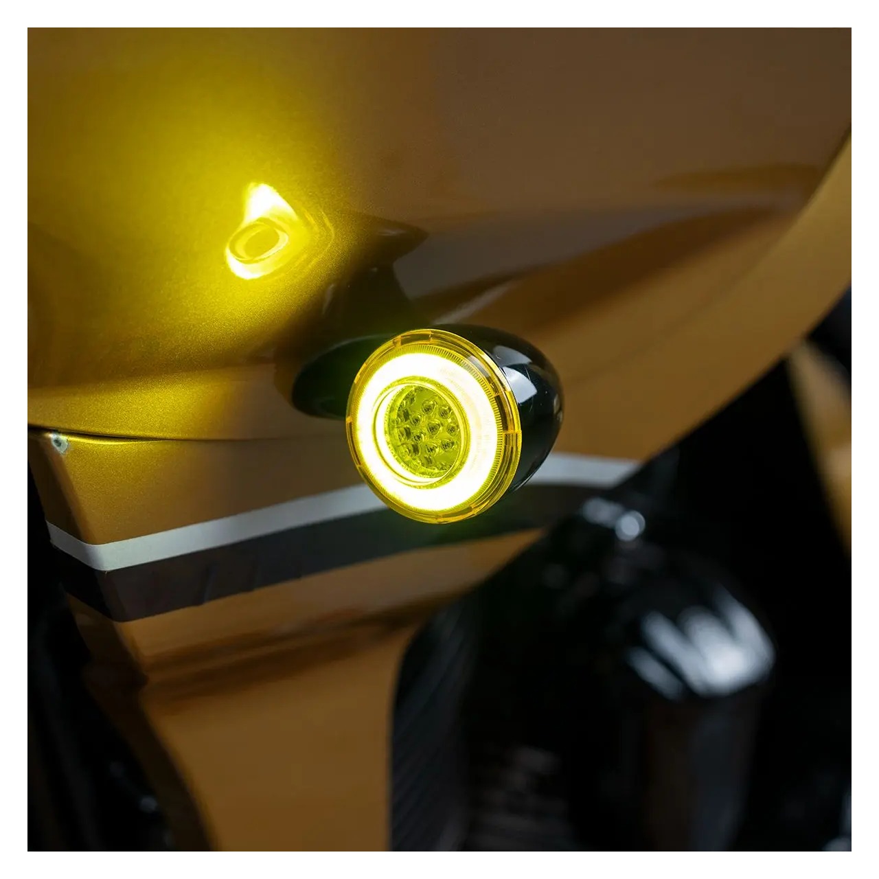 HogWorkz Goldtooth Bullet Style LED Front 1157 Turn Signals For