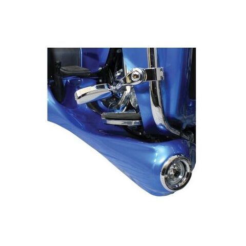 Motor Trike Trax Fog Light Trim Rings For Harley Trike 2009-2025 Chrome [Open Box]