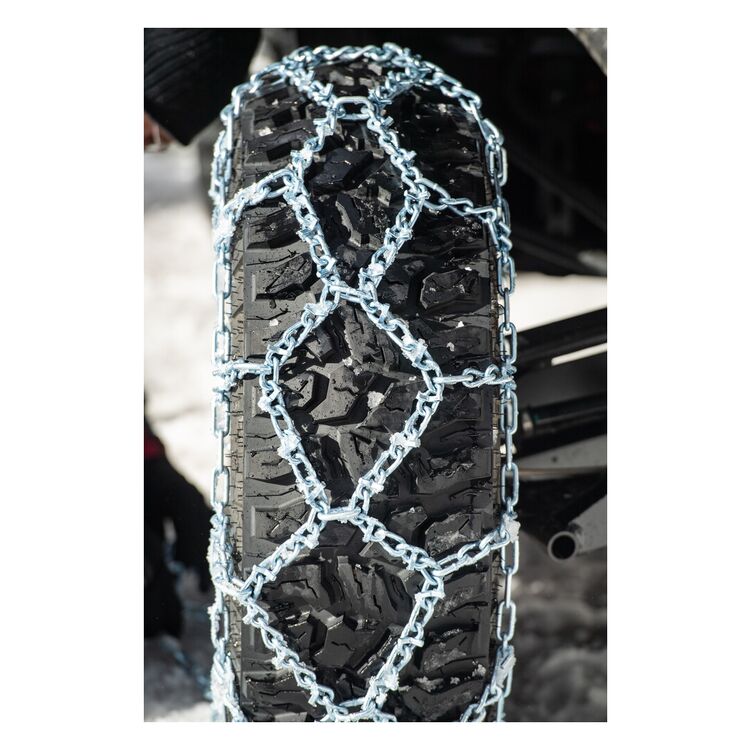 Pair Of ATV Ice Snow V-Bar Tire Chains – Fits 25x10x10, 24x9x11, 24x10x11 By Sedona/Moose