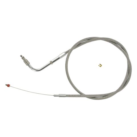 Barnett Stainless Steel Throttle Cable For Harley Softail 2001-2015 +6" [Incomplete]