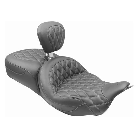 Mustang Super Touring Double Diamond Seat For Harley Touring 2008-2025