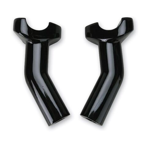 Milwaukee Twins Forged Aluminum Risers For Harley 4 1/2" Pullback / Black [Open Box]