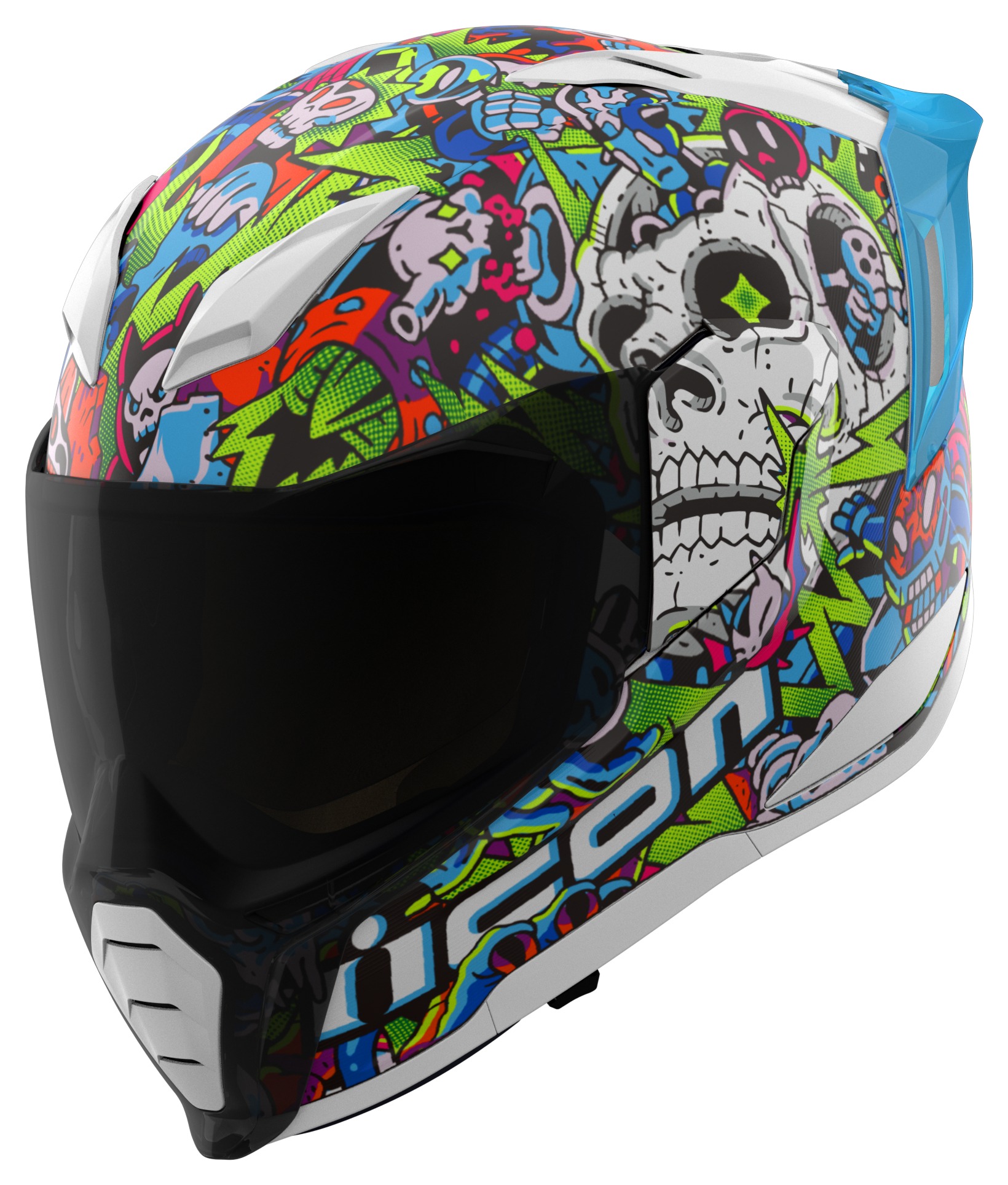 Icon Ultraflite Doodle 3 Helmet - Cycle Gear