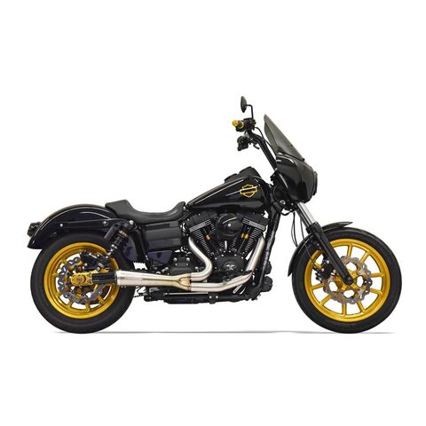 Bassani 2-Into-1 Ripper Short Exhaust System For Harley Dyna 2006-2017