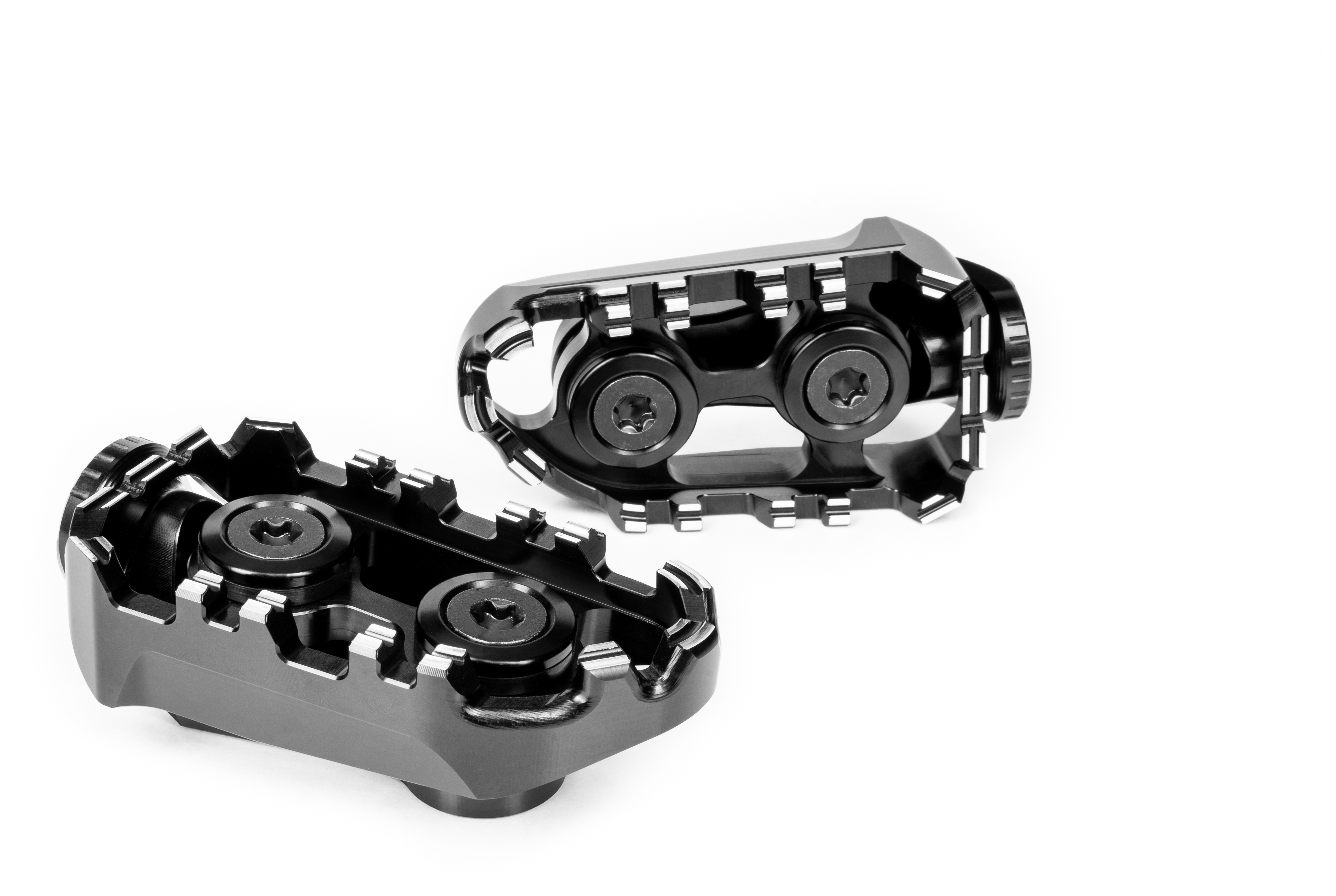 Gilles Tooling Tech-X Enduro Footpegs Suzuki V-Strom / Moto Guzzi V100 Mandello 2004-2024