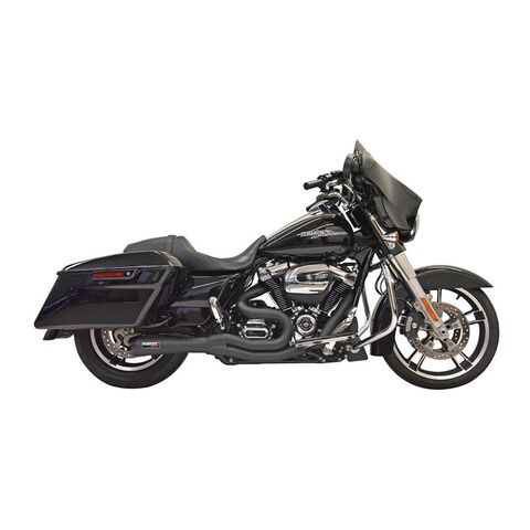 Bassani Road Rage II Megaphone 2:1 Mid-Length Exhaust For Harley Touring 2017-2025