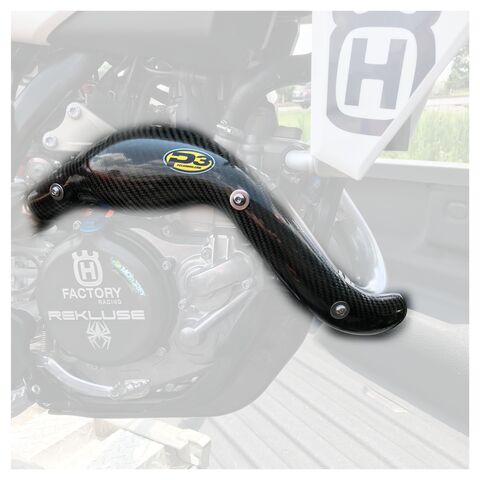 P3 Carbon Fiber Heat Shield For FMF Megabomb KTM / Husqvarna / Gas Gas 450cc 2018-2023 FMF Megabomb H... [Open Box]