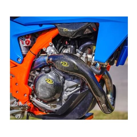 P3 Carbon Fiber Heat Shield KTM / Husqvarna / Gas Gas 450cc 2023-2026 Carbon Fiber / FMF MegaBomb [Open Box]