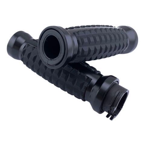 Drag Specialties Grenade Grips For Harley With Dual Cable Throttle